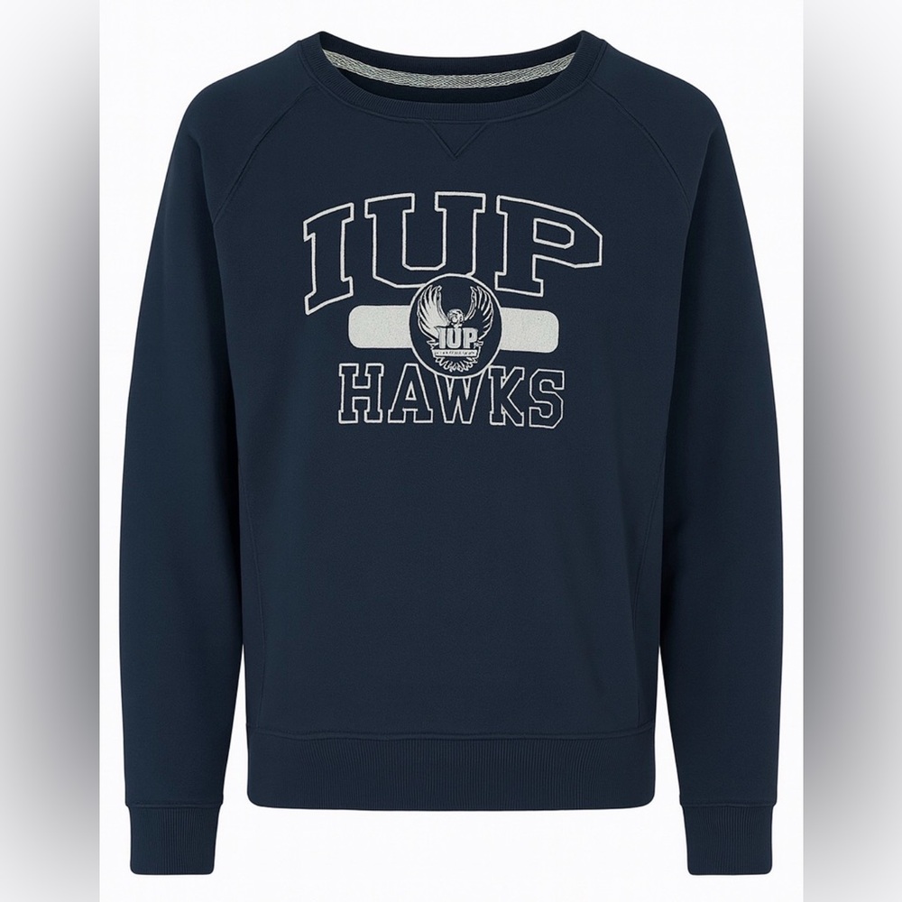 Jansport IUP Hawks Spirit Wear Crewneck Sweatshirt - Navy Sz XL